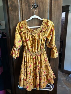 Entro Yellow Floral Dress